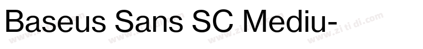 Baseus Sans SC Mediu字体转换